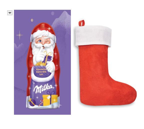 Nikolauspaket für Kinder im Nikolausstiefel